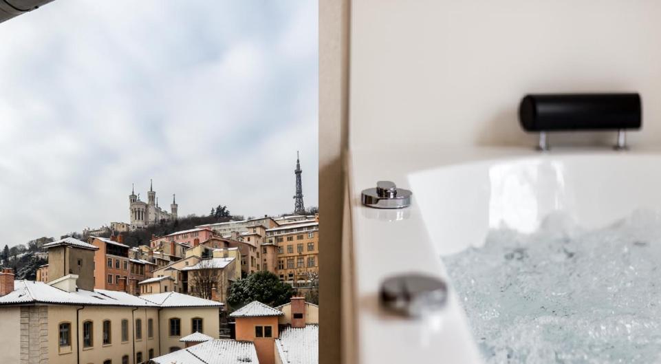 Sky'Room - Jacuzzi & Vue - Vieux Lyon Dış mekan fotoğraf